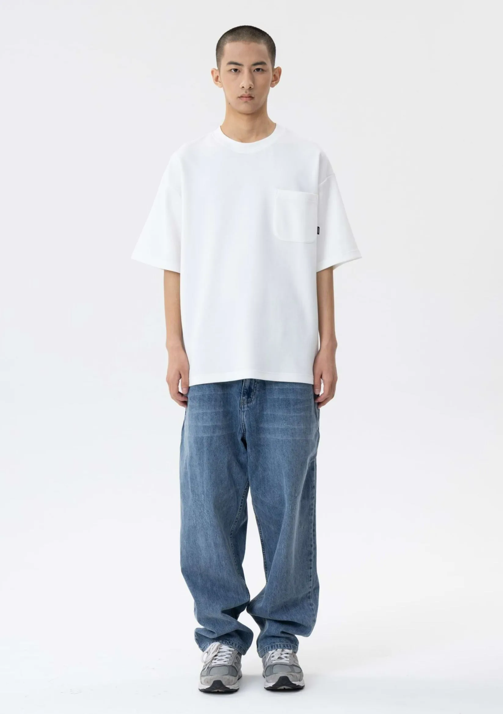 Drop Shoulder T-Shirt with Pocket