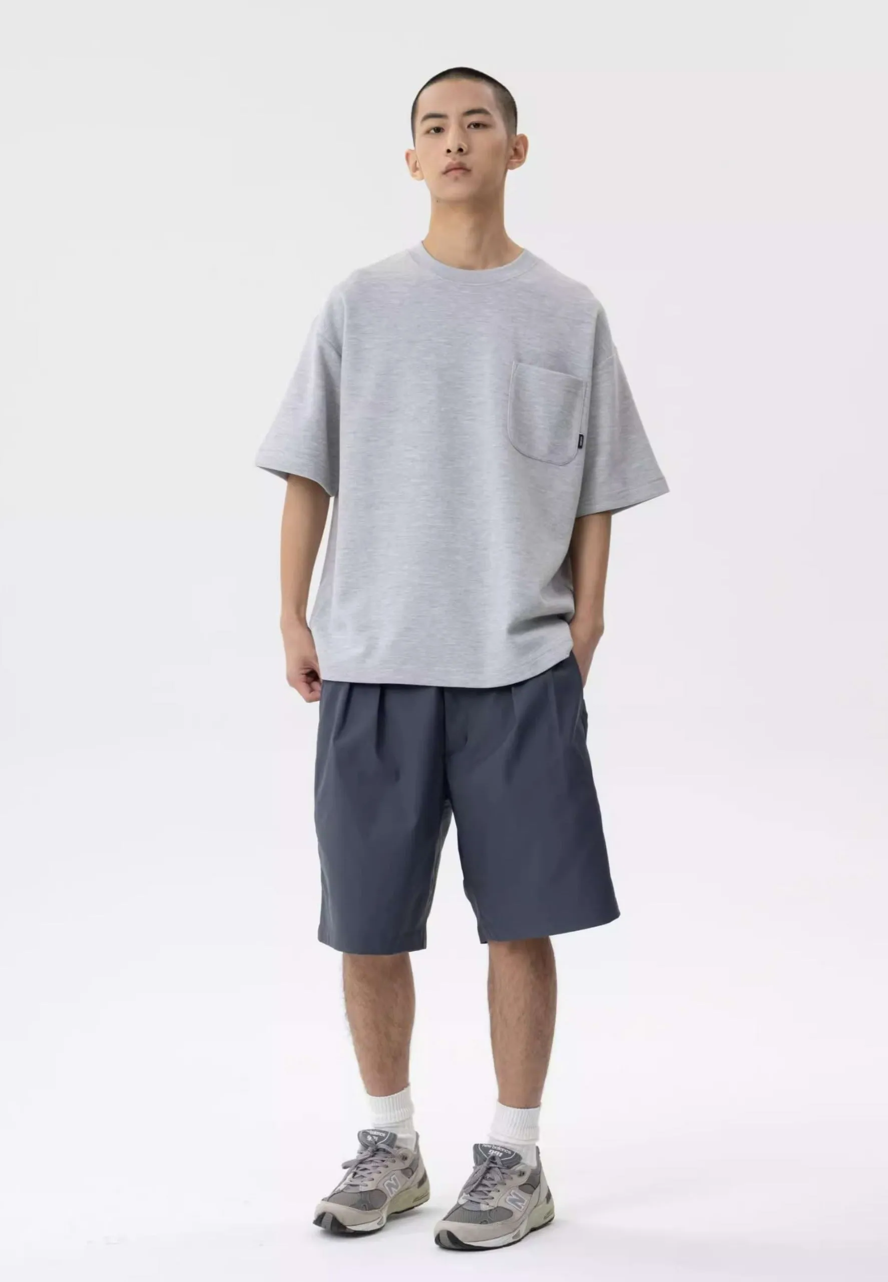 Drop Shoulder T-Shirt with Pocket