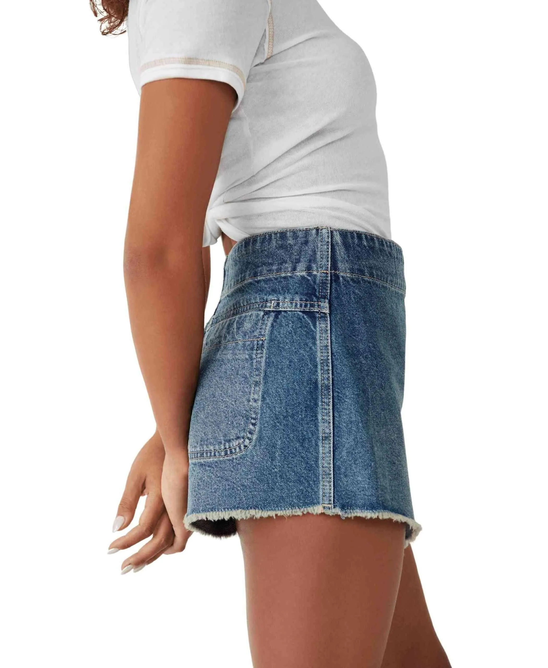 Emmy Denim Skort in Misty Blue