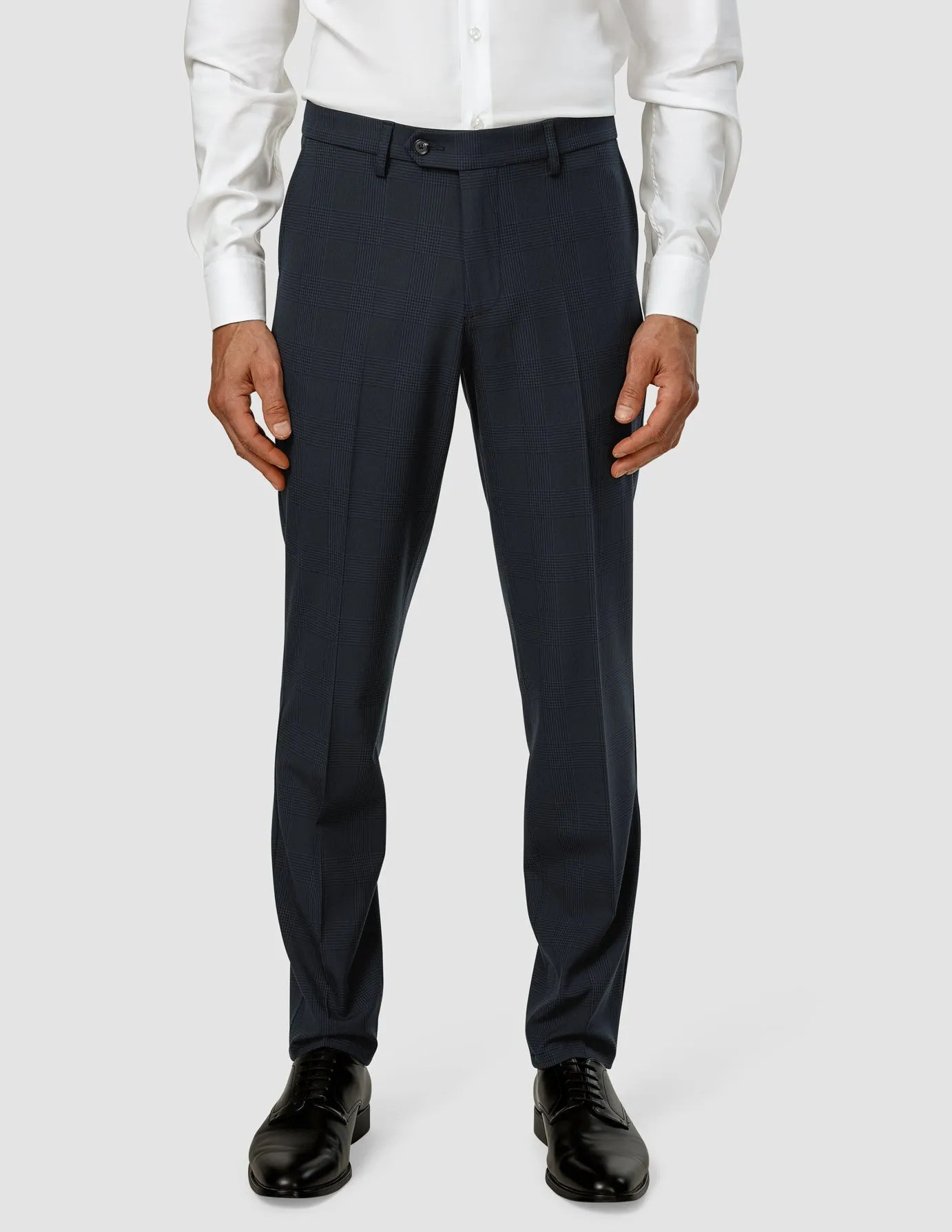 Essential Suit Pants Regular Dark Blue Check