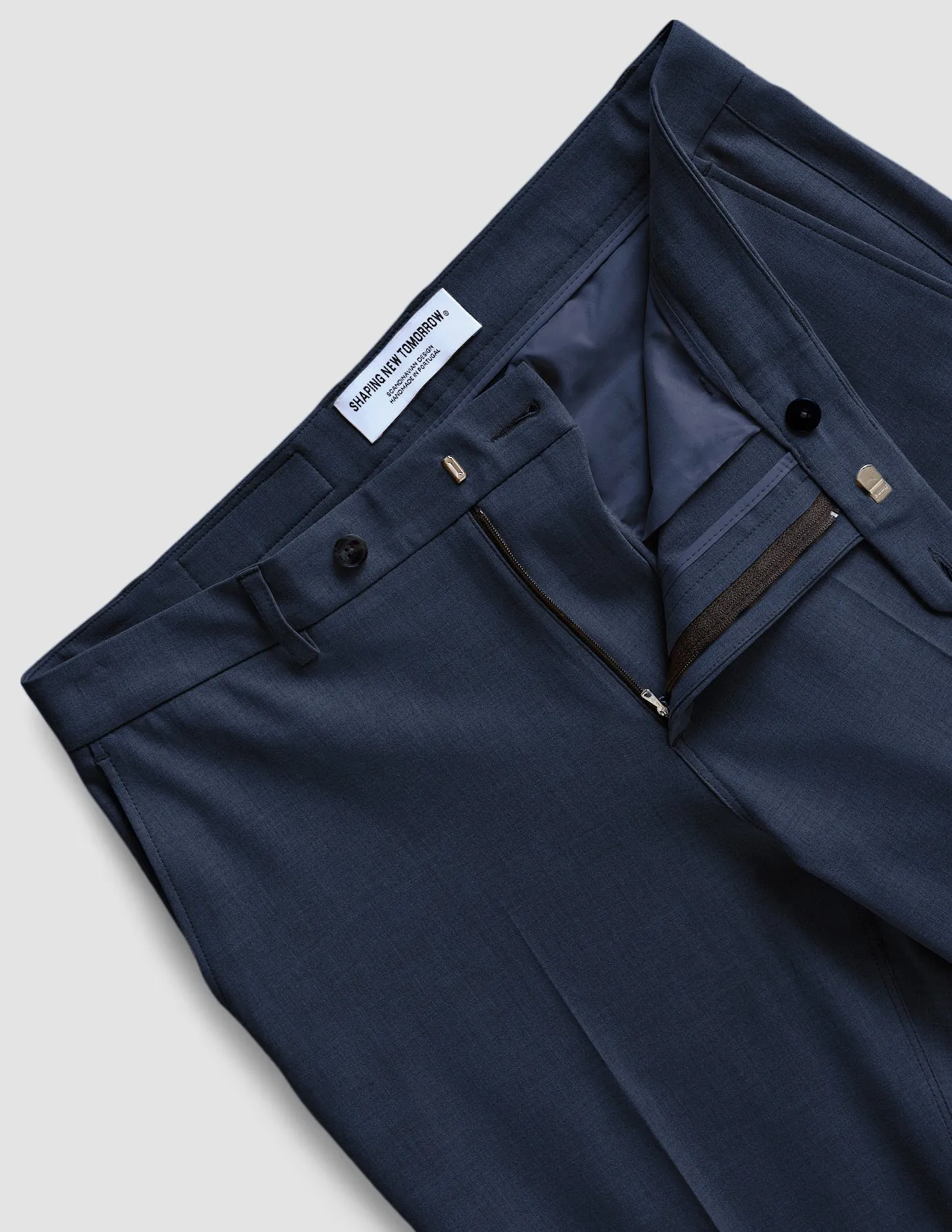 Essential Suit Pants Regular Navy Melange