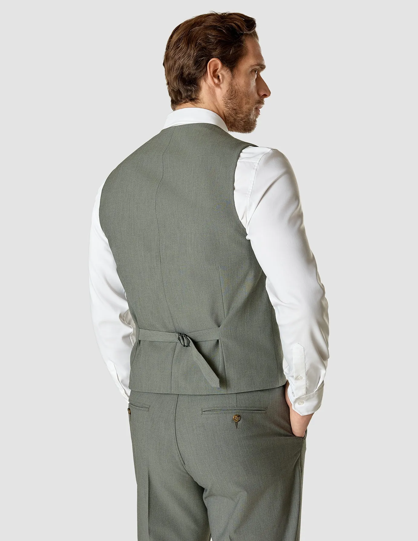 Essential Vest Green Melange