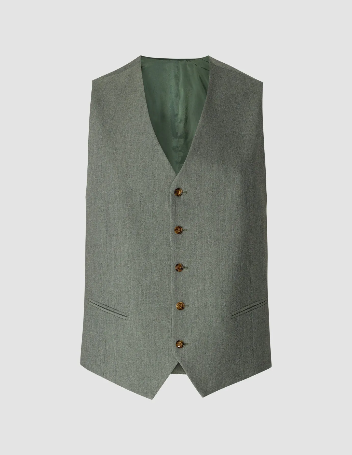 Essential Vest Green Melange