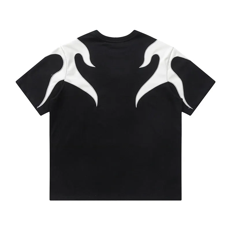 Flame | Black and White T-Shirt