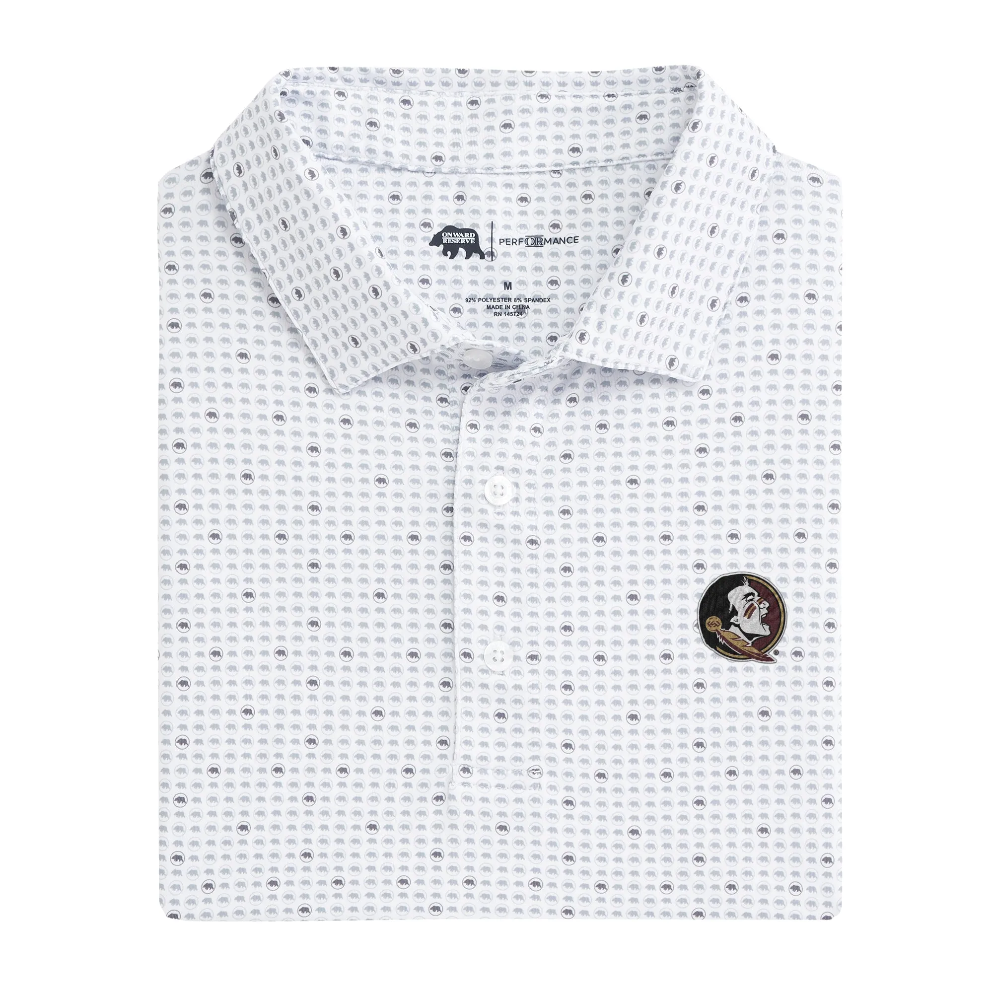 Florida State Tour Logo Printed Performance Polo