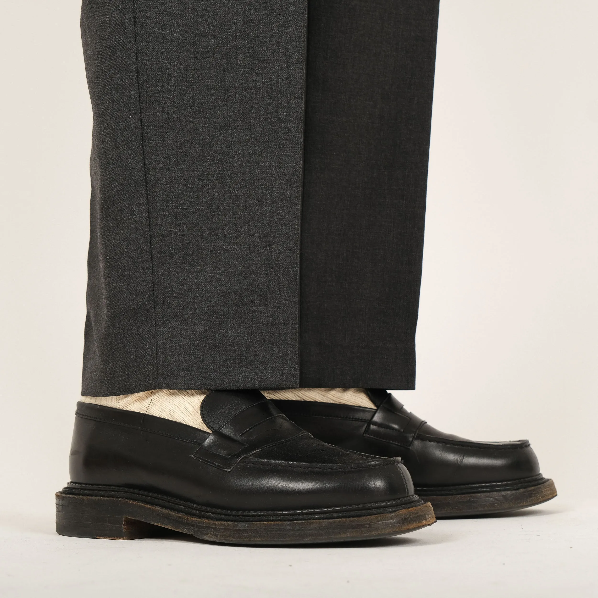 FRENCH CHARCOAL TAILOR PANTS