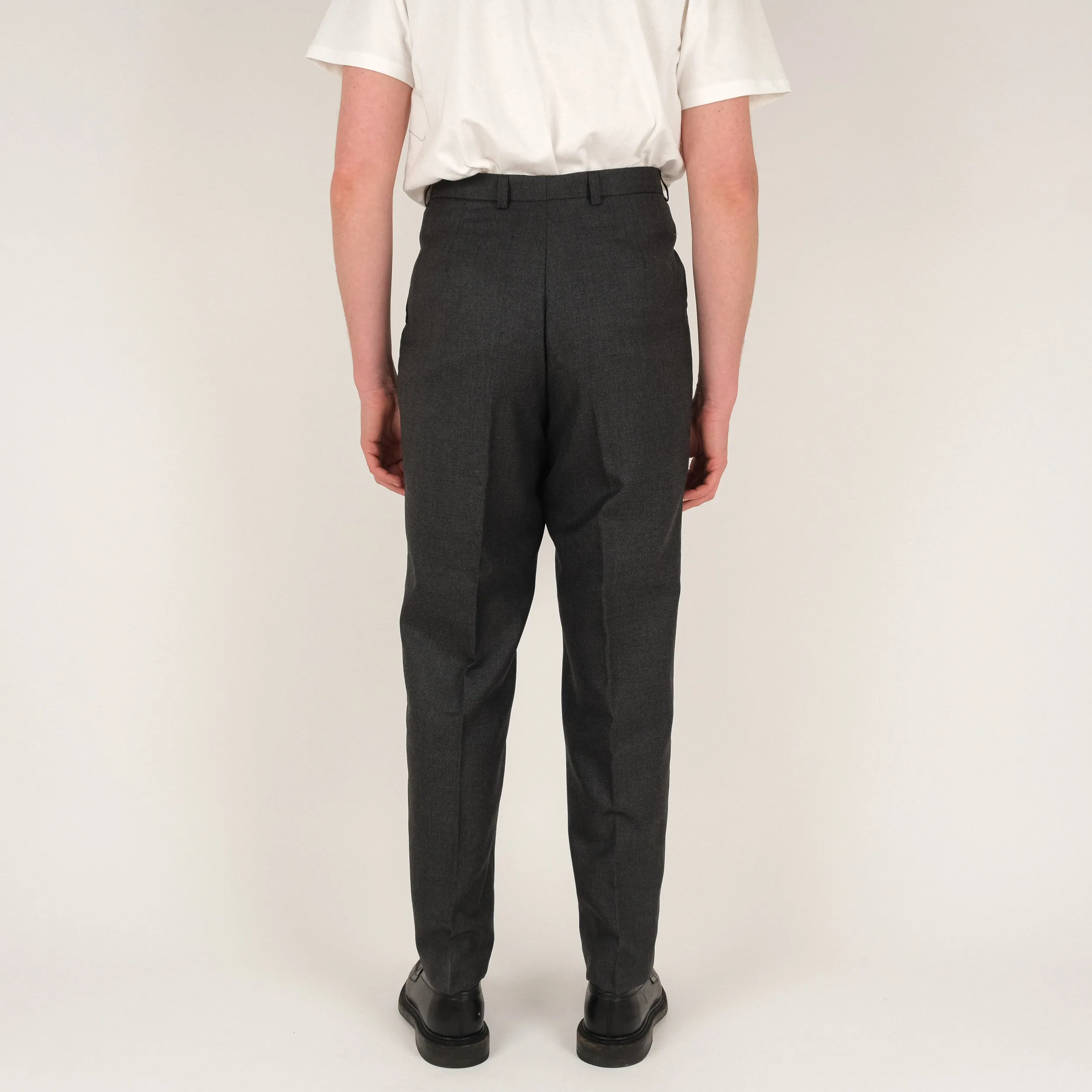 FRENCH CHARCOAL TAILOR PANTS