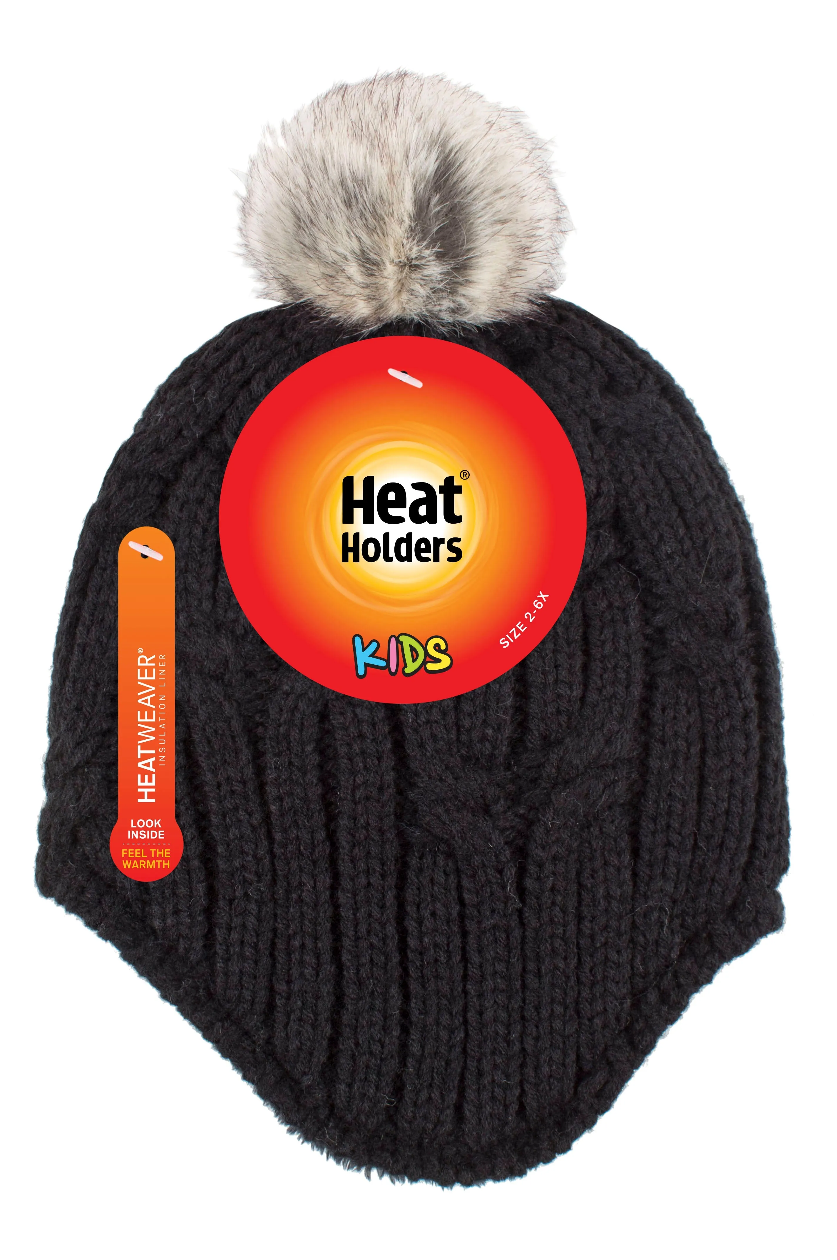 Girls Frigid Cosy Ear Hat w/ Pom Pom