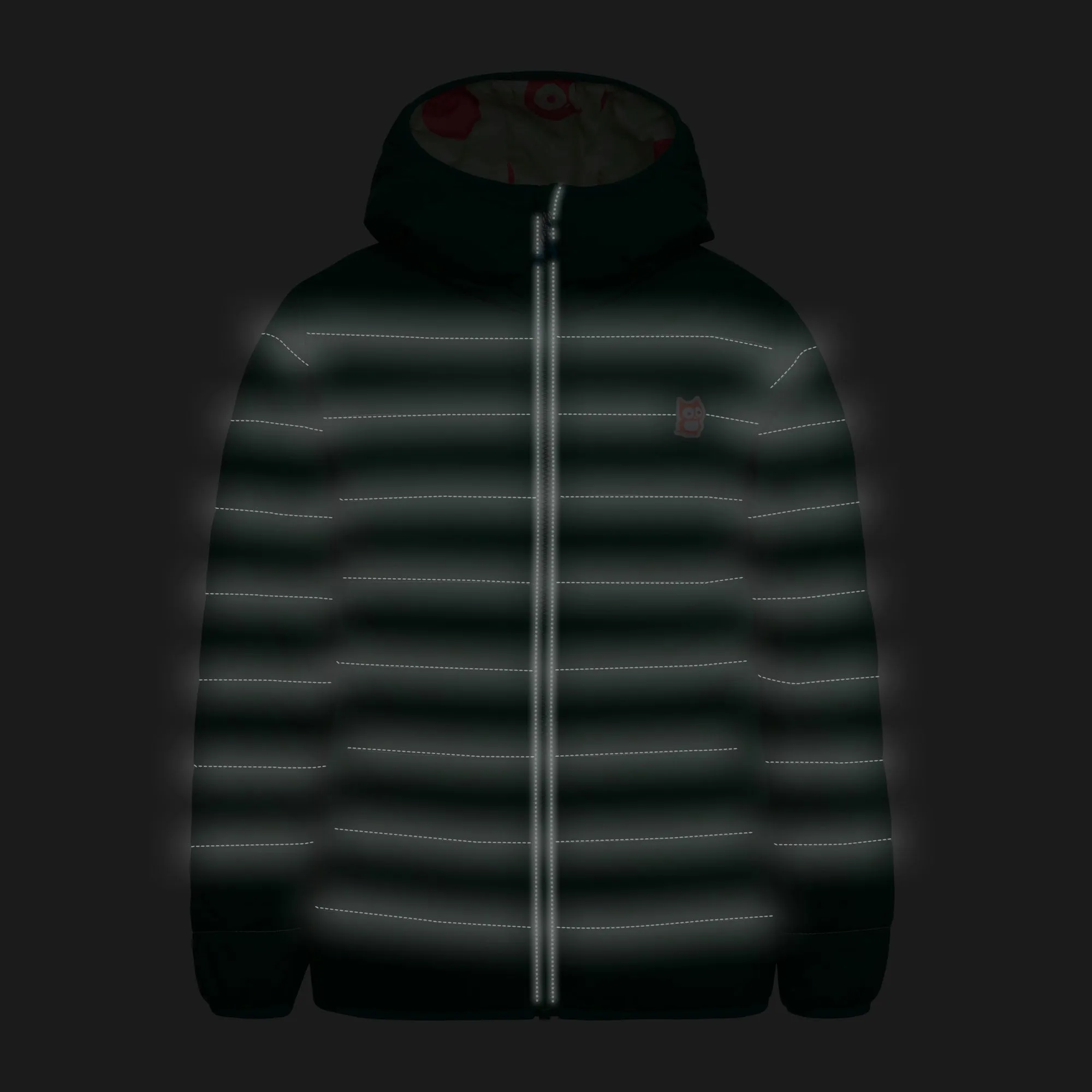 Glow reversible PrimaLoft jacket "Legna polka"