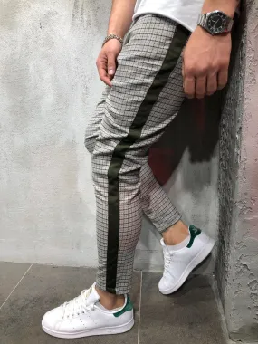 Gray Side Striped Casual Jogger Pant A150 Streetwear Jogger Pants