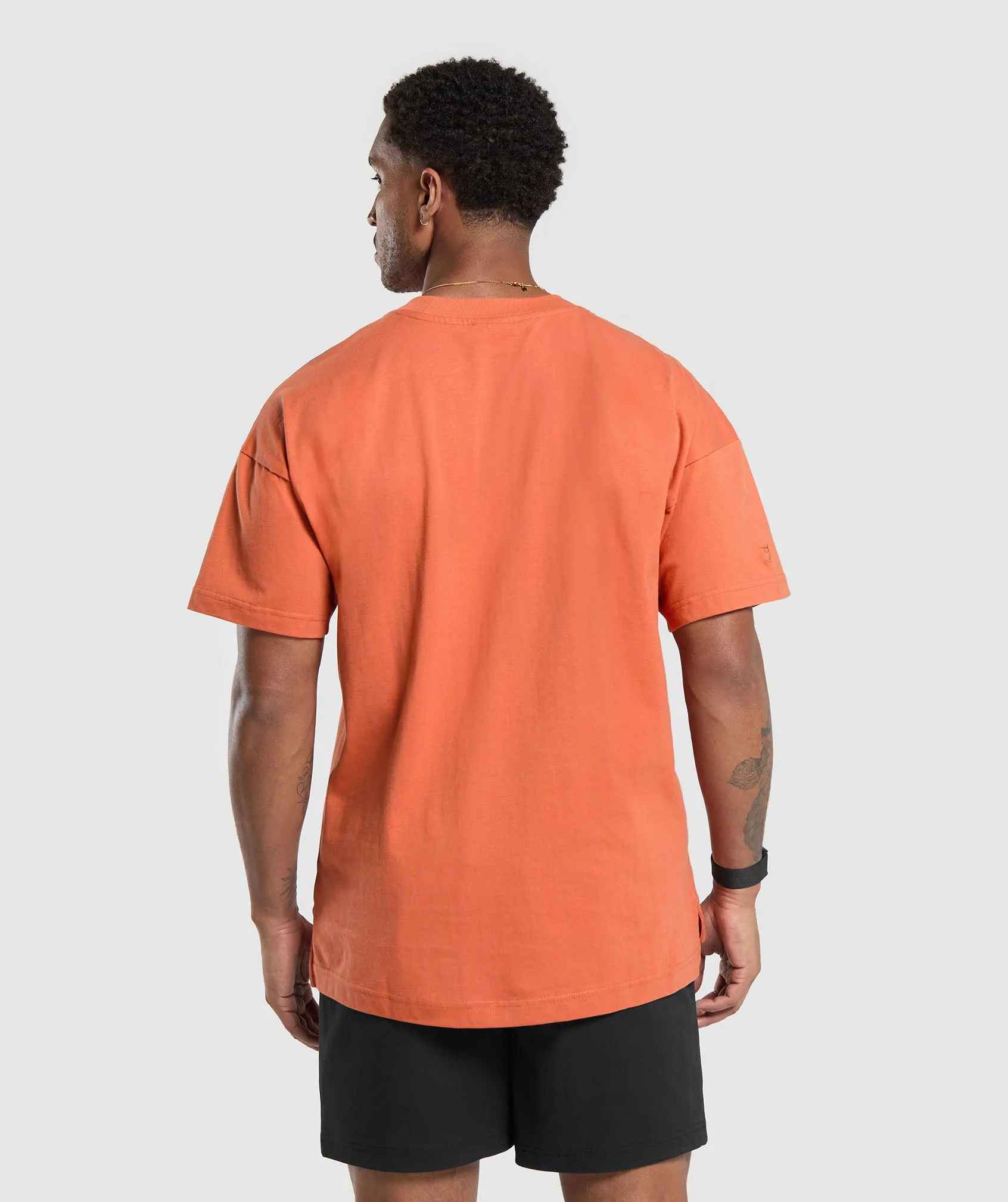 Gymshark Rest Day Essentials T-Shirt - Muted Orange