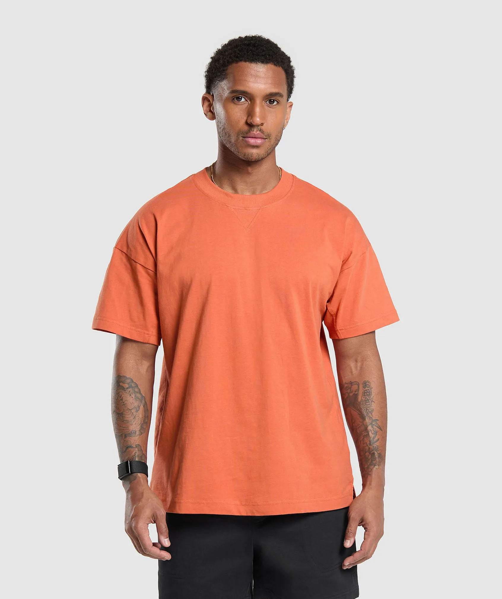 Gymshark Rest Day Essentials T-Shirt - Muted Orange