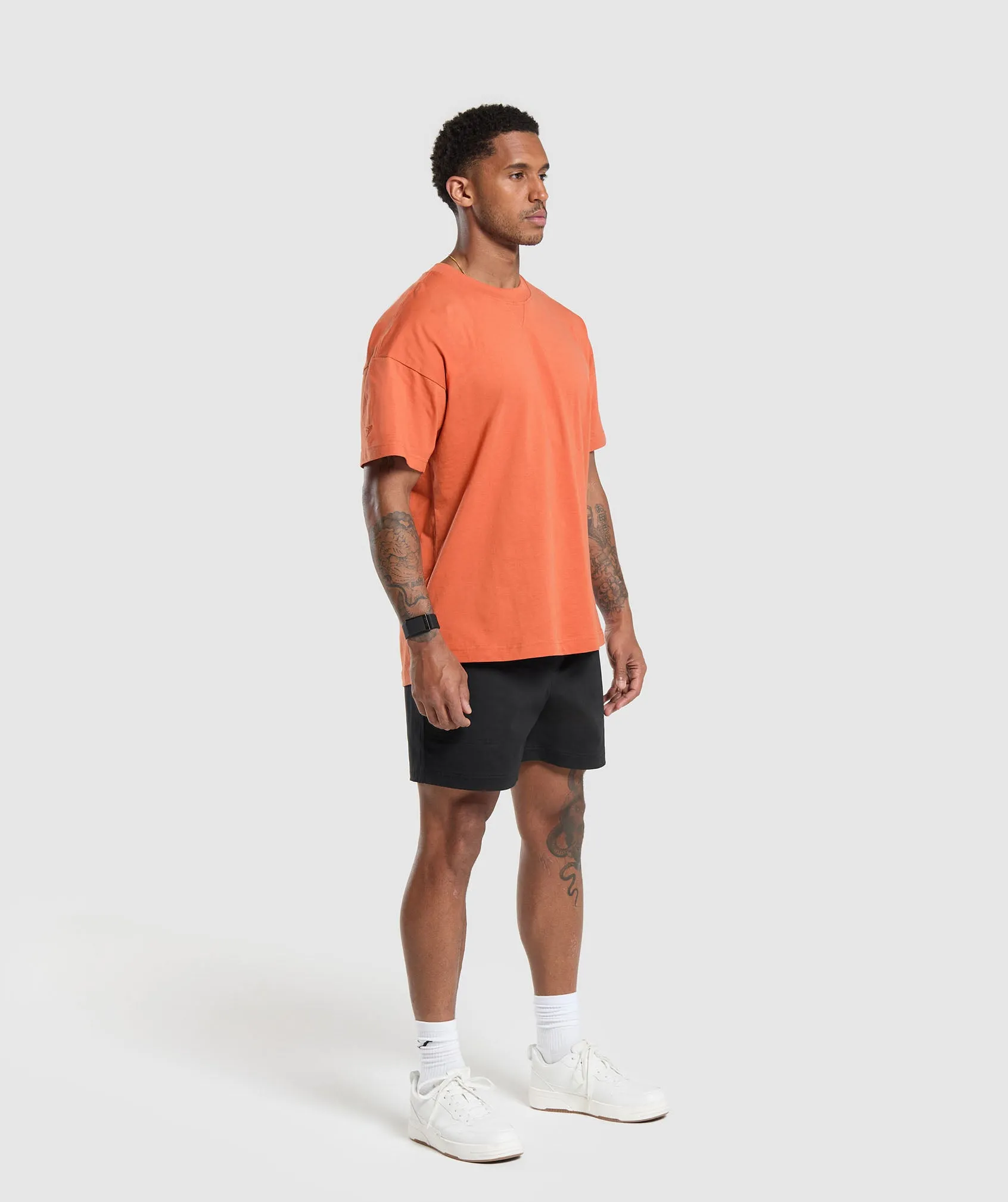 Gymshark Rest Day Essentials T-Shirt - Muted Orange