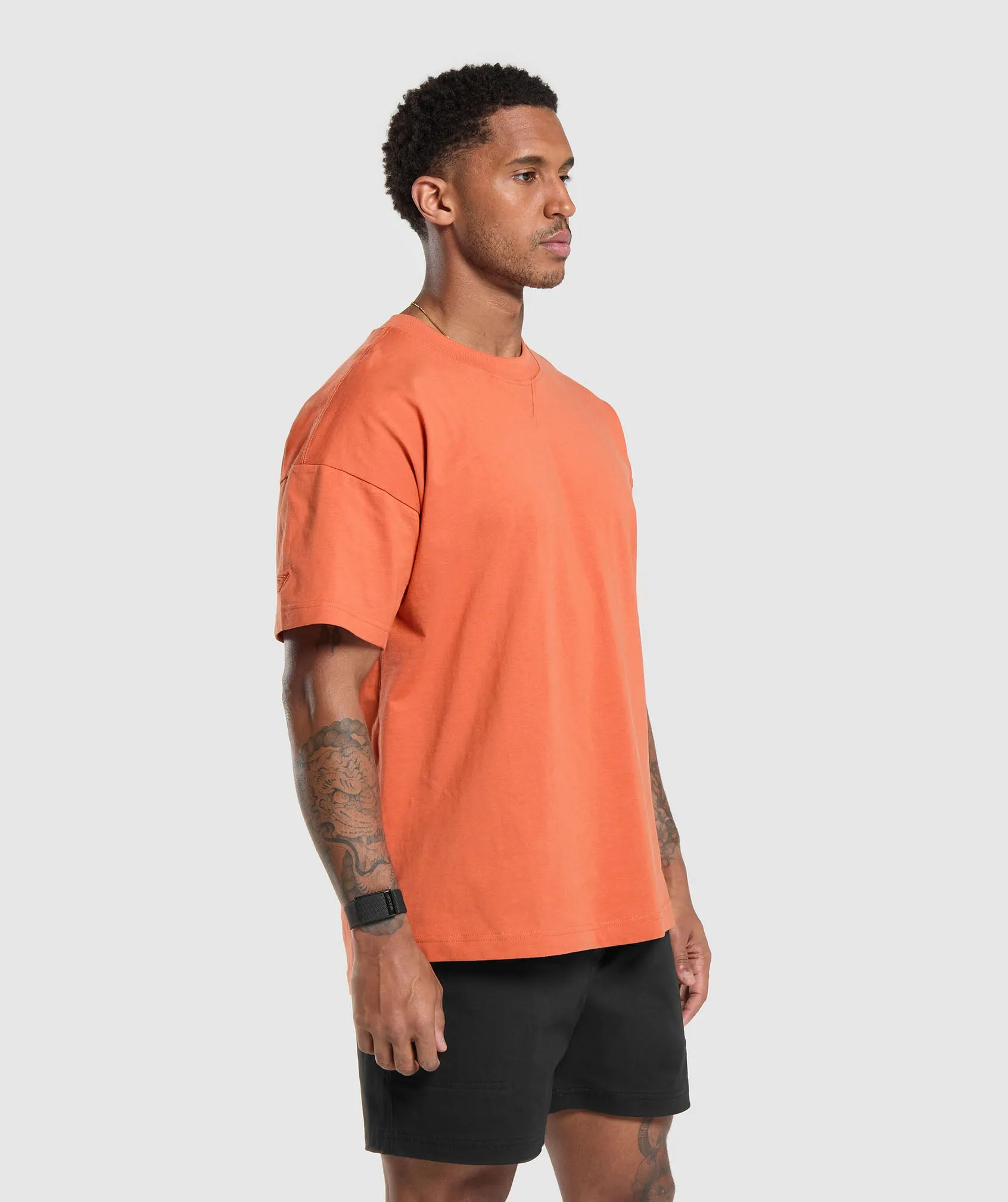 Gymshark Rest Day Essentials T-Shirt - Muted Orange