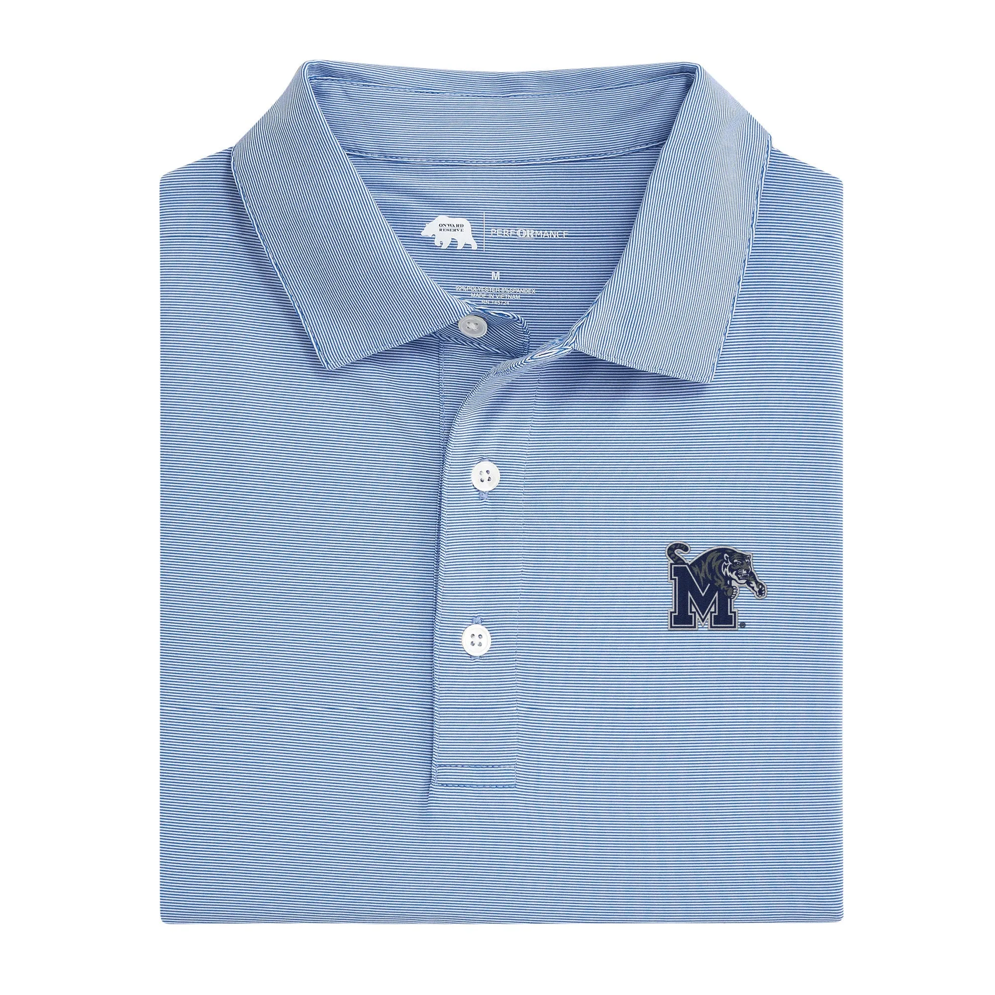 Hairline Stripe Memphis Performance Polo