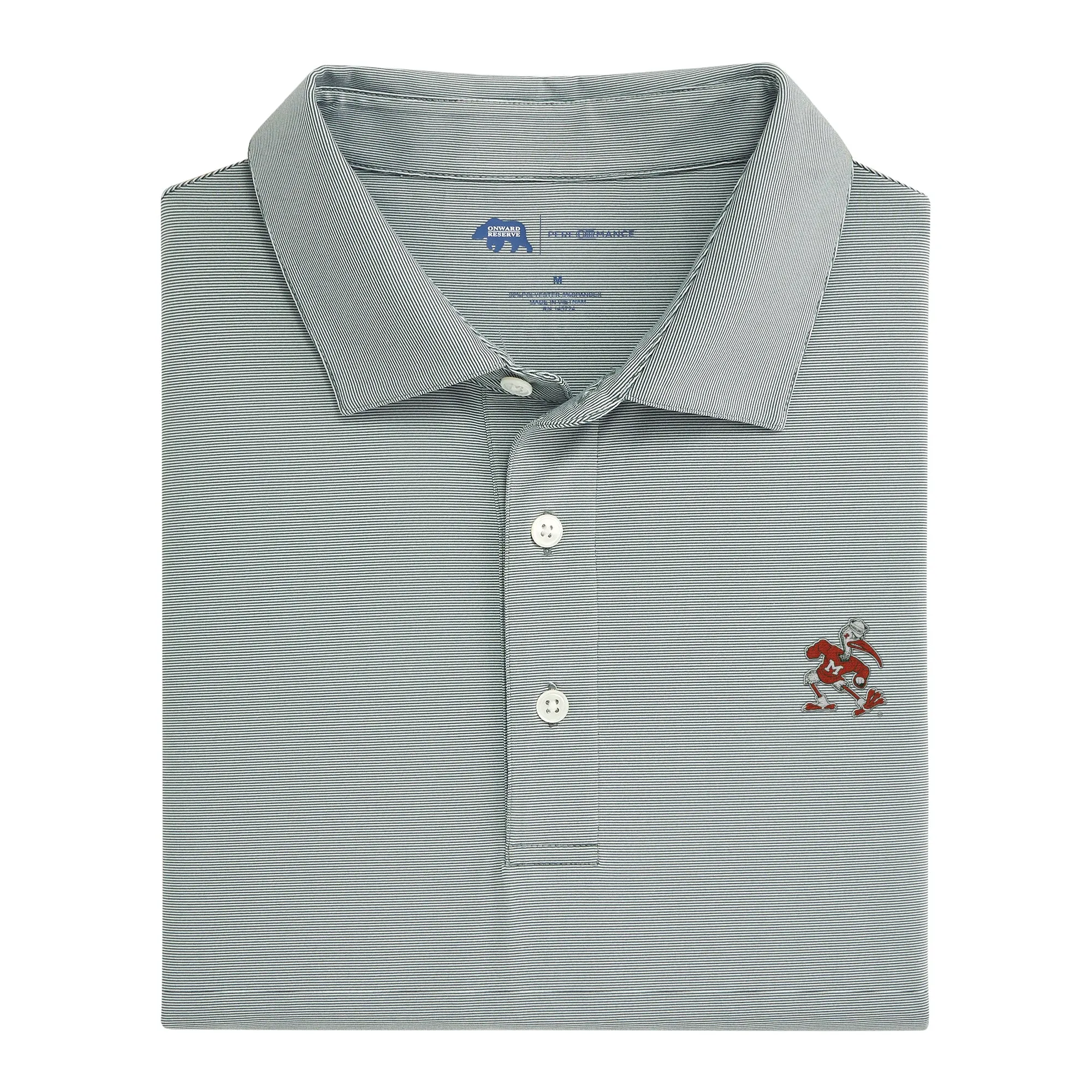 Hairline Stripe Miami Ibis Performance Polo