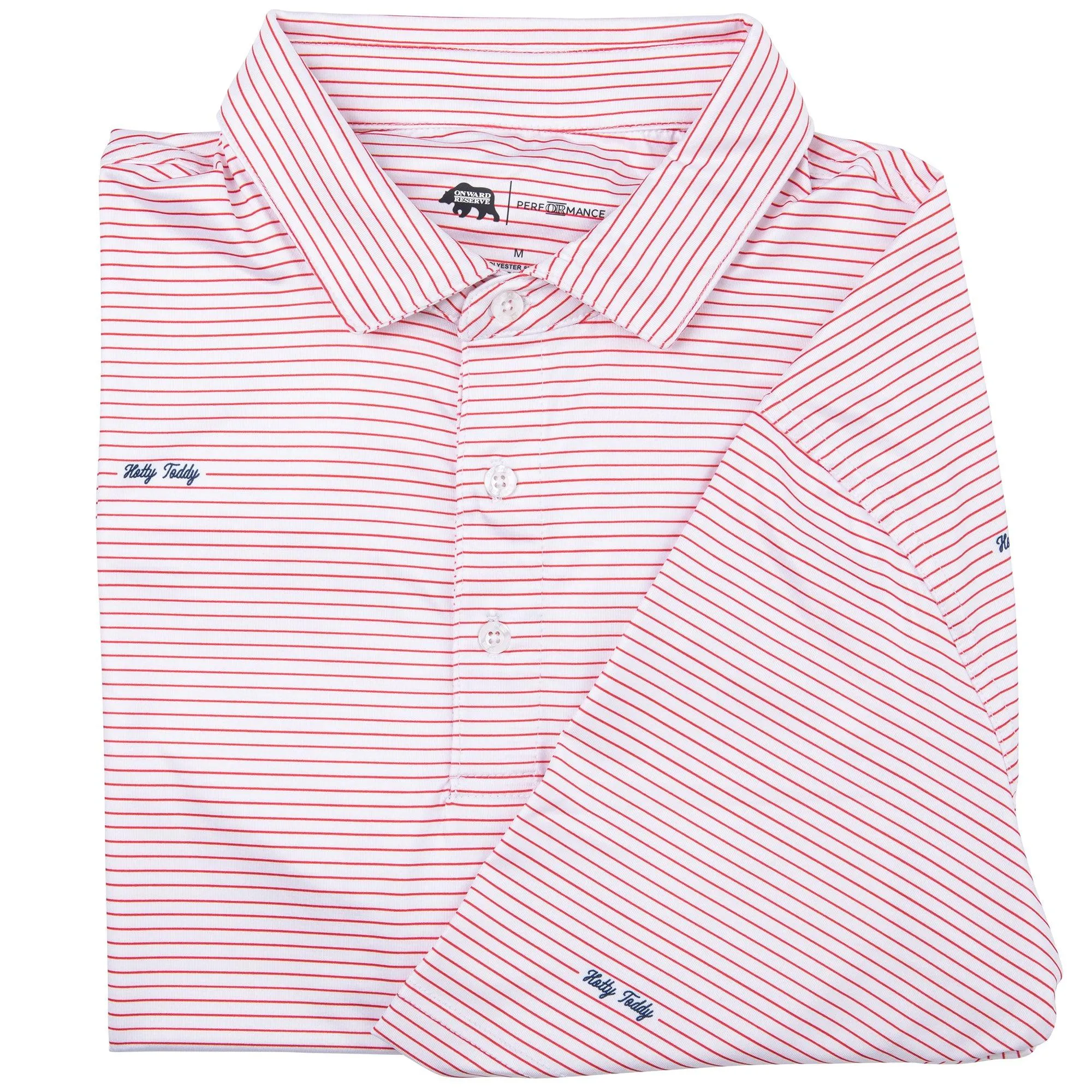 Hotty Toddy Script Stripe Performance Polo