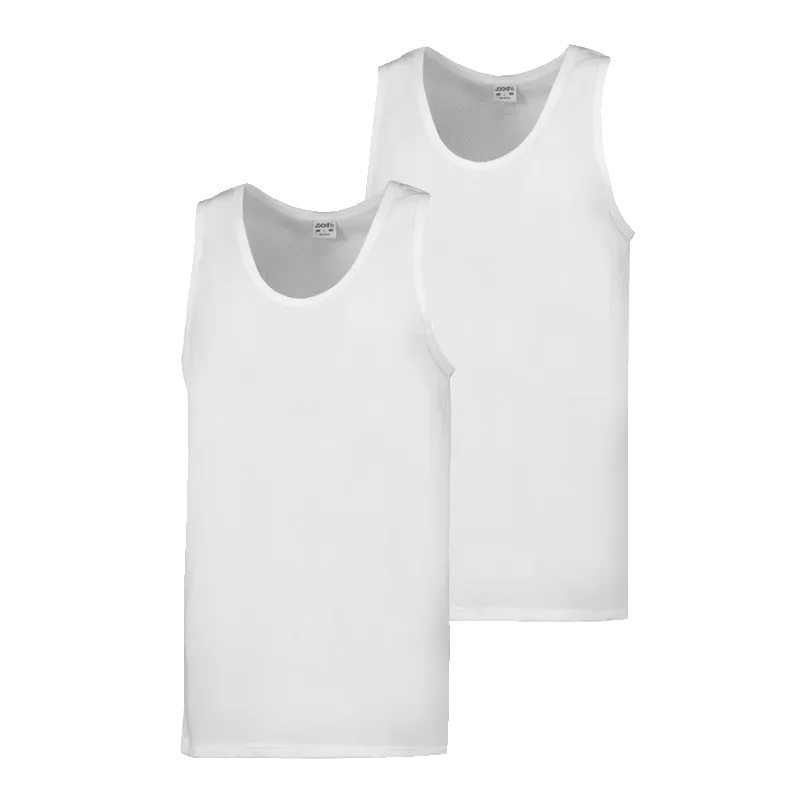 Jockey White Vest 2 Pack