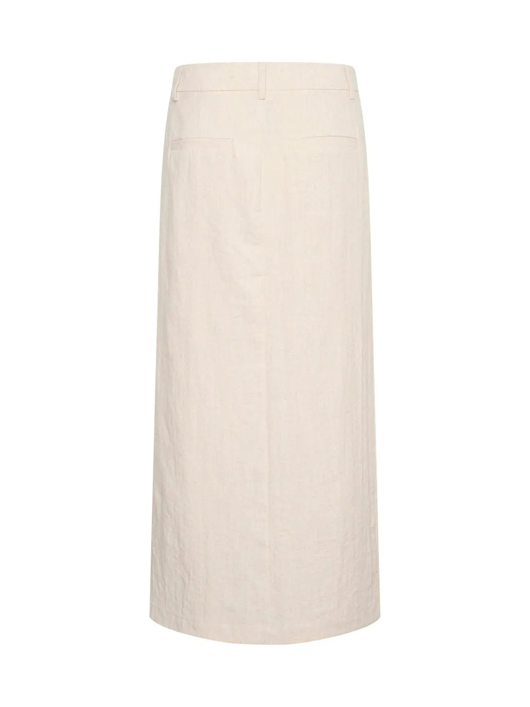 Kaffe KAdaniella HW long skirt feather gray