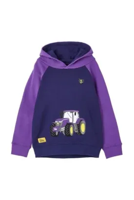 Lighthouse Kids Jill Hoodie Purple Tractor