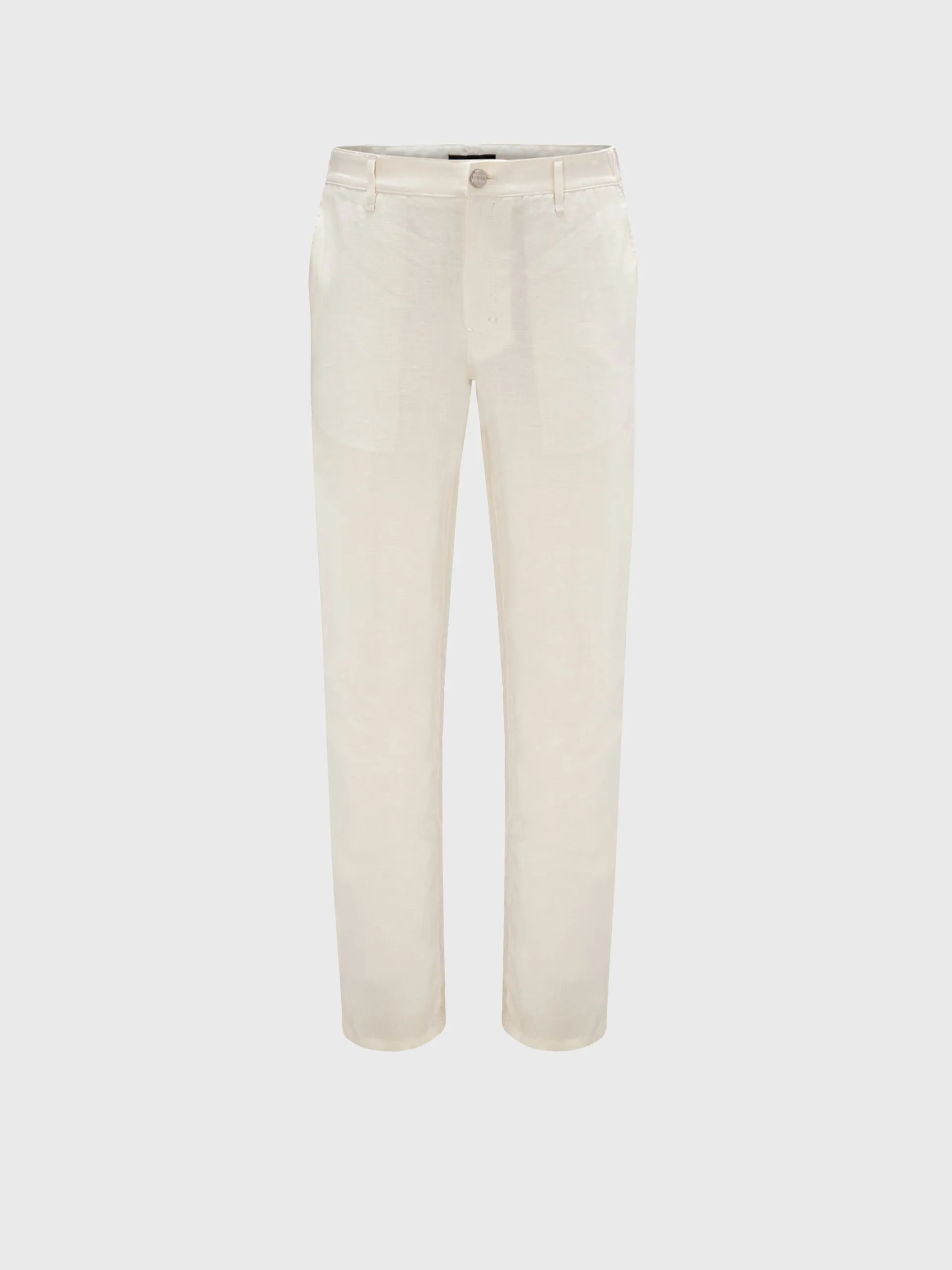 Linen and Silk Slim Fit Pants