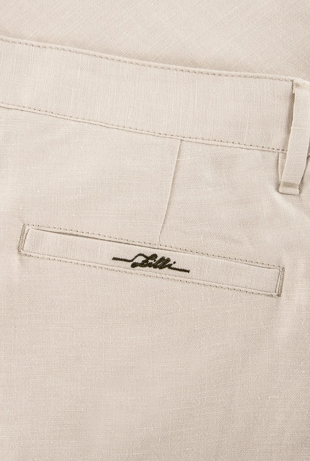 Linen and Silk Slim Fit Pants