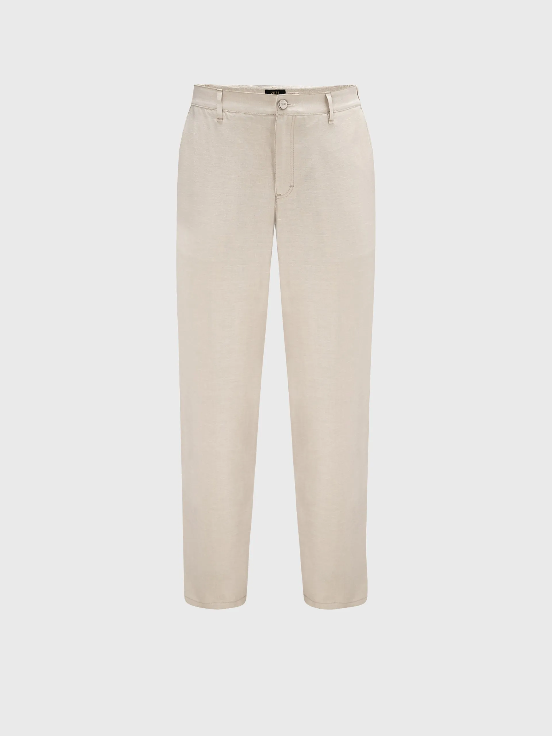 Linen and Silk Slim Fit Pants