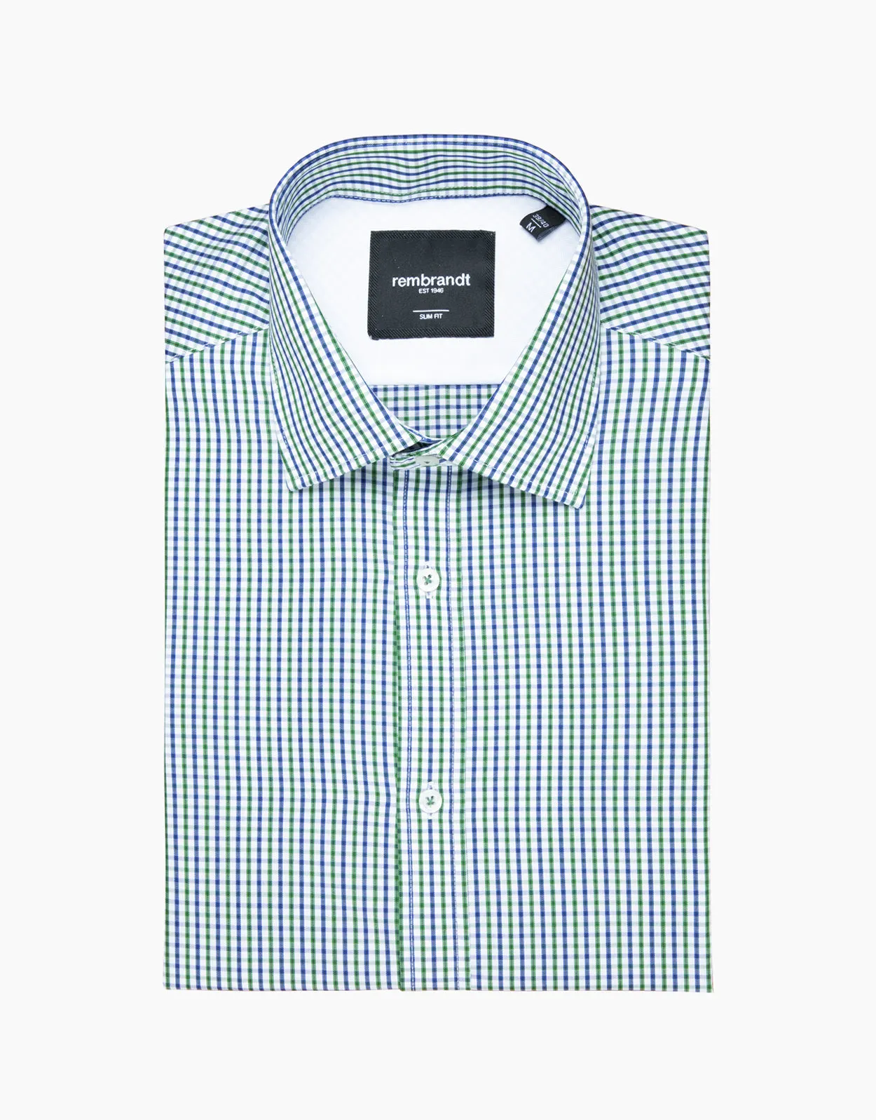 London Green & Navy Check Shirt