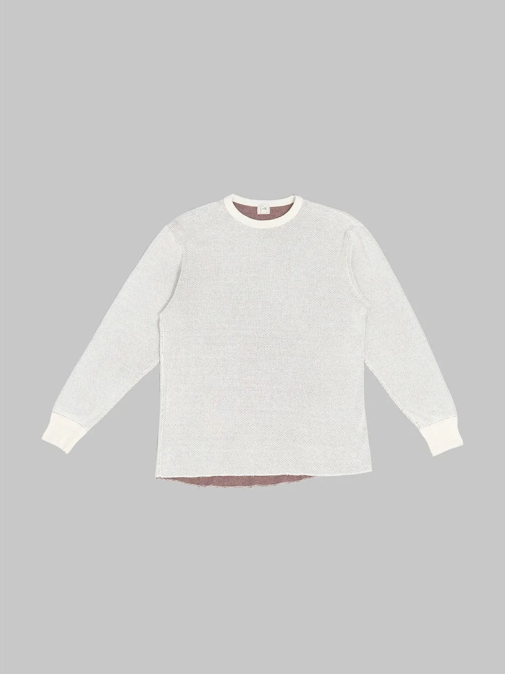 Loop & Weft Double Face Hex Honeycomb Crewneck Thermal Vintage Ivory