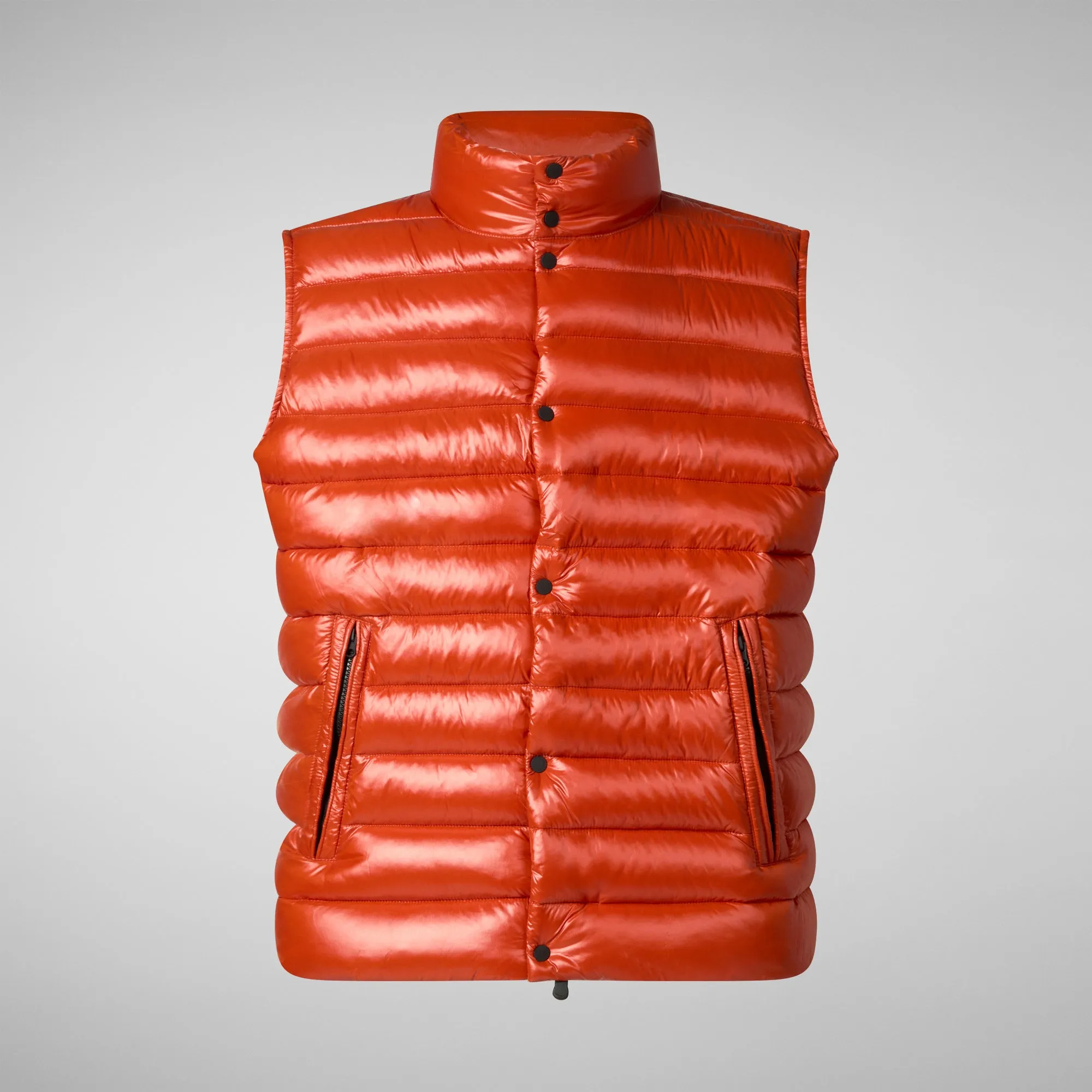 Man's vest Griffin in maple orange