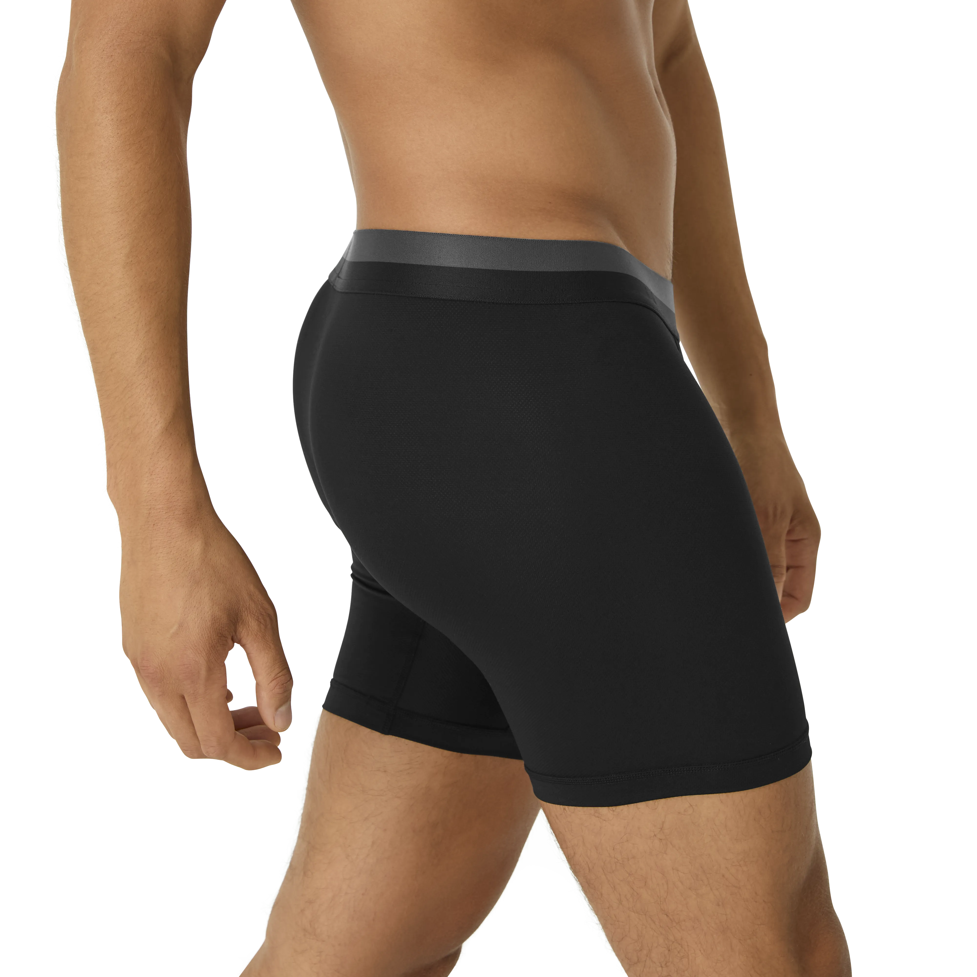 Men's Active Flyless Boxer Brief 6-Pack