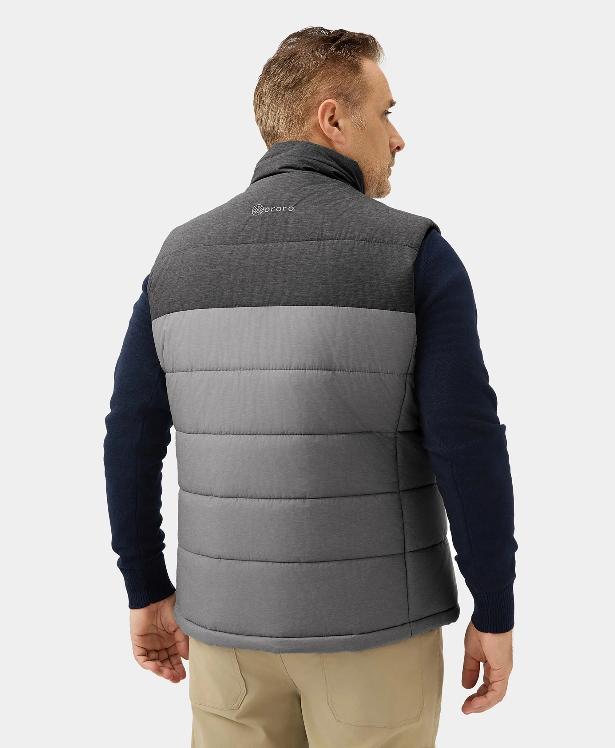 Men's Classic Heated Vest - Flecking Gray