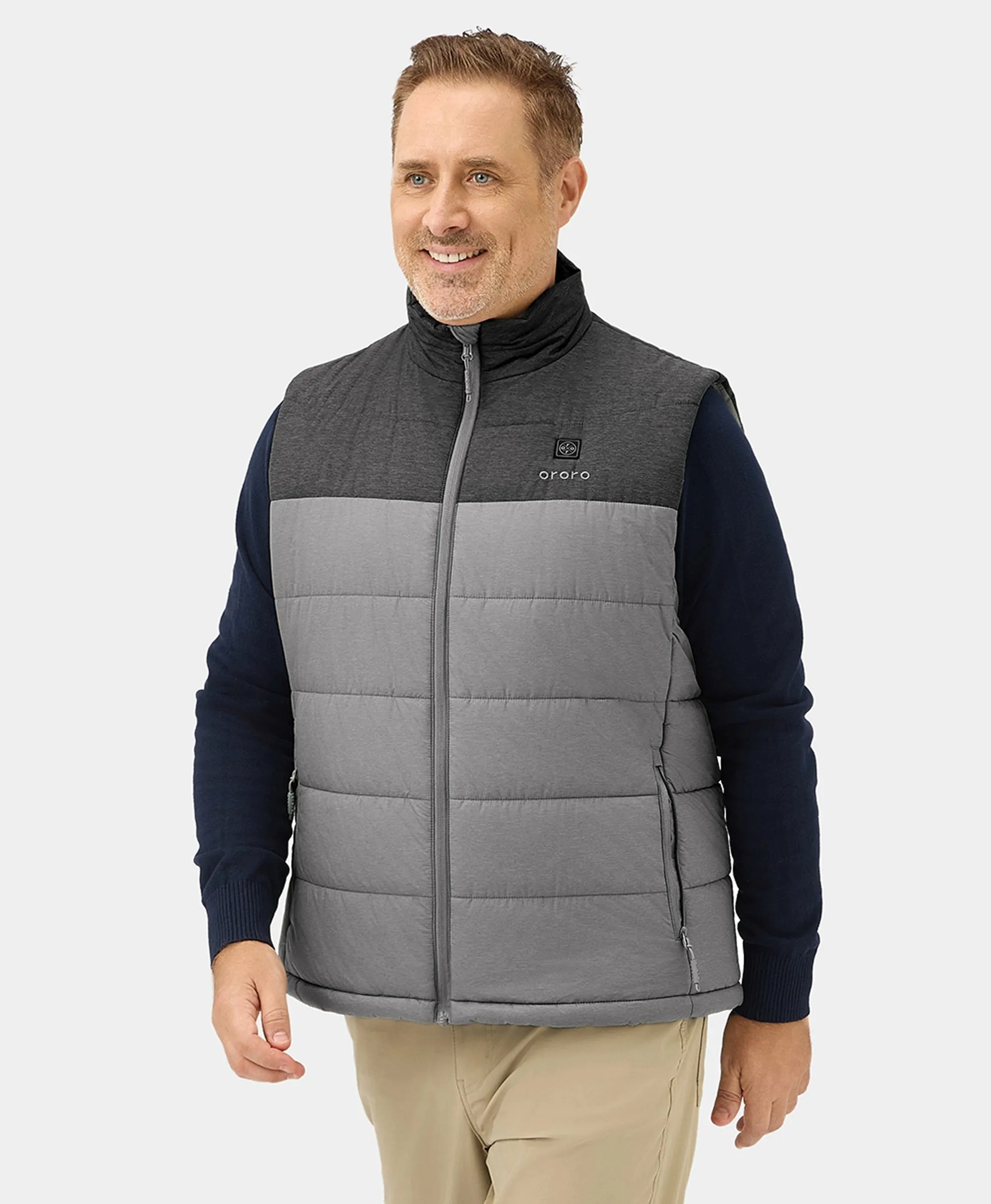 Men's Classic Heated Vest - Flecking Gray