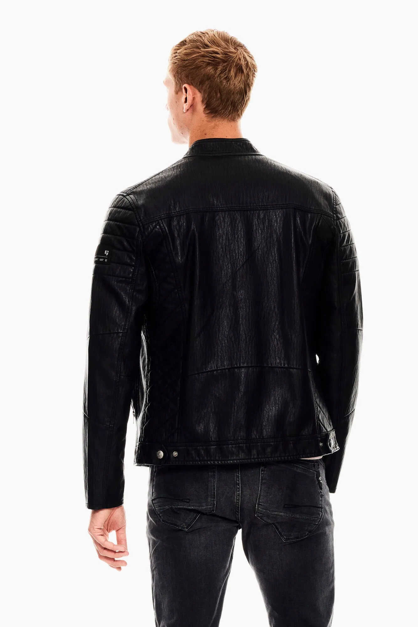 MEN'S SOFT VEGAN BIKE JACKET