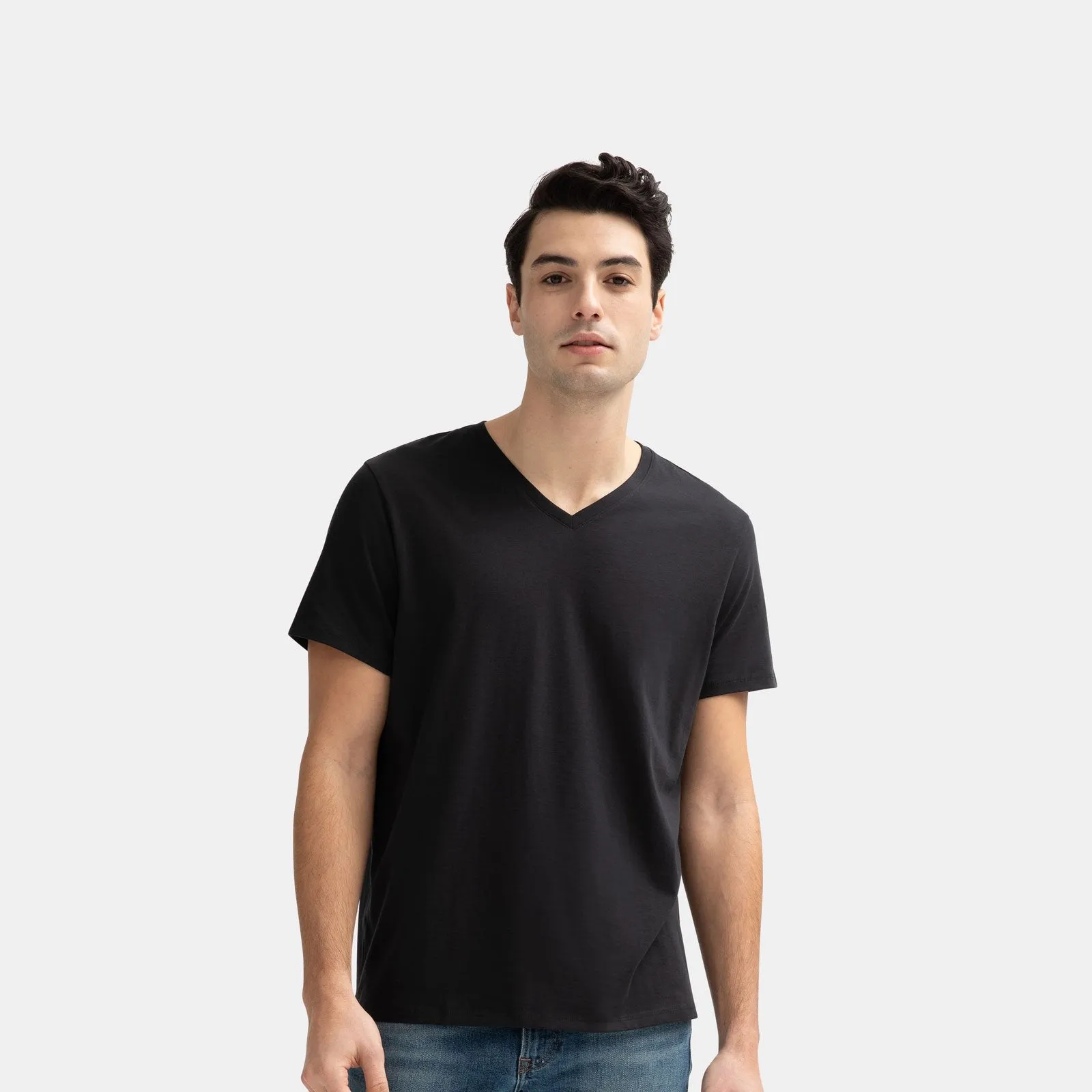 Men's V-Neck T-Shirt & No Show Sock 6-Pack