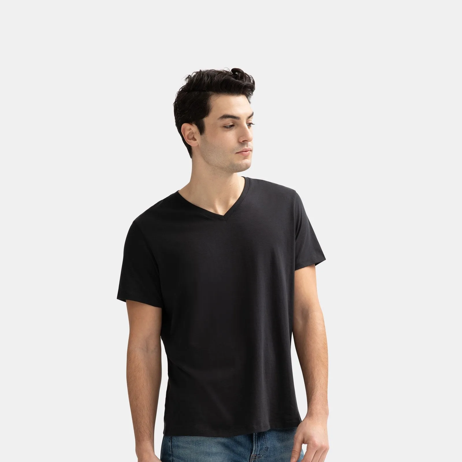 Men's V-Neck T-Shirt & No Show Sock 6-Pack