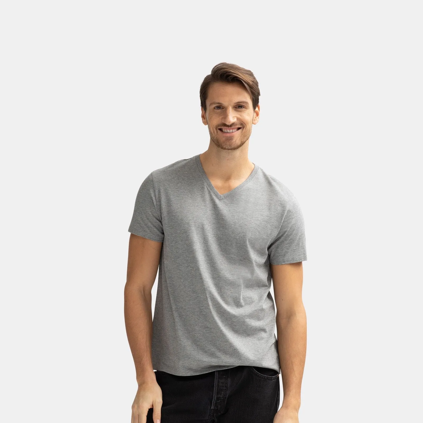 Men's V-Neck T-Shirt & No Show Sock 6-Pack