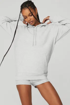 Micro Waffle Fast Break Hoodie - Athletic Heather Grey