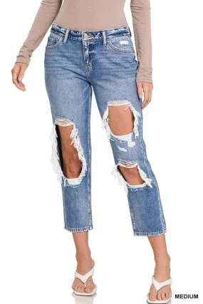 Mid Rise Boyfriend Jean