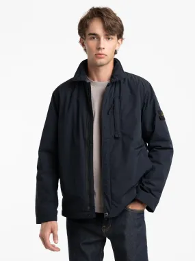 Navy Micro Twill PrimaLoft® Hooded Jacket