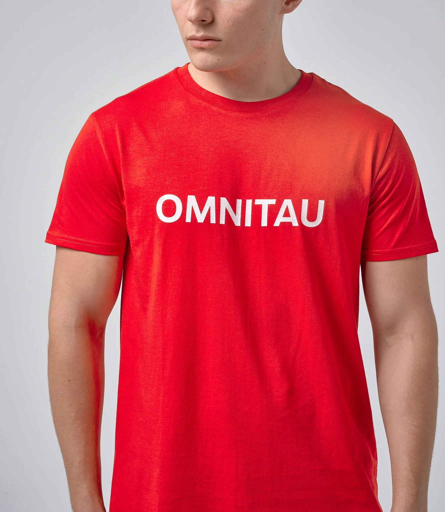 Omnitau Men's OmniX Organic Cotton Omni Crew Neck T-Shirt - Red