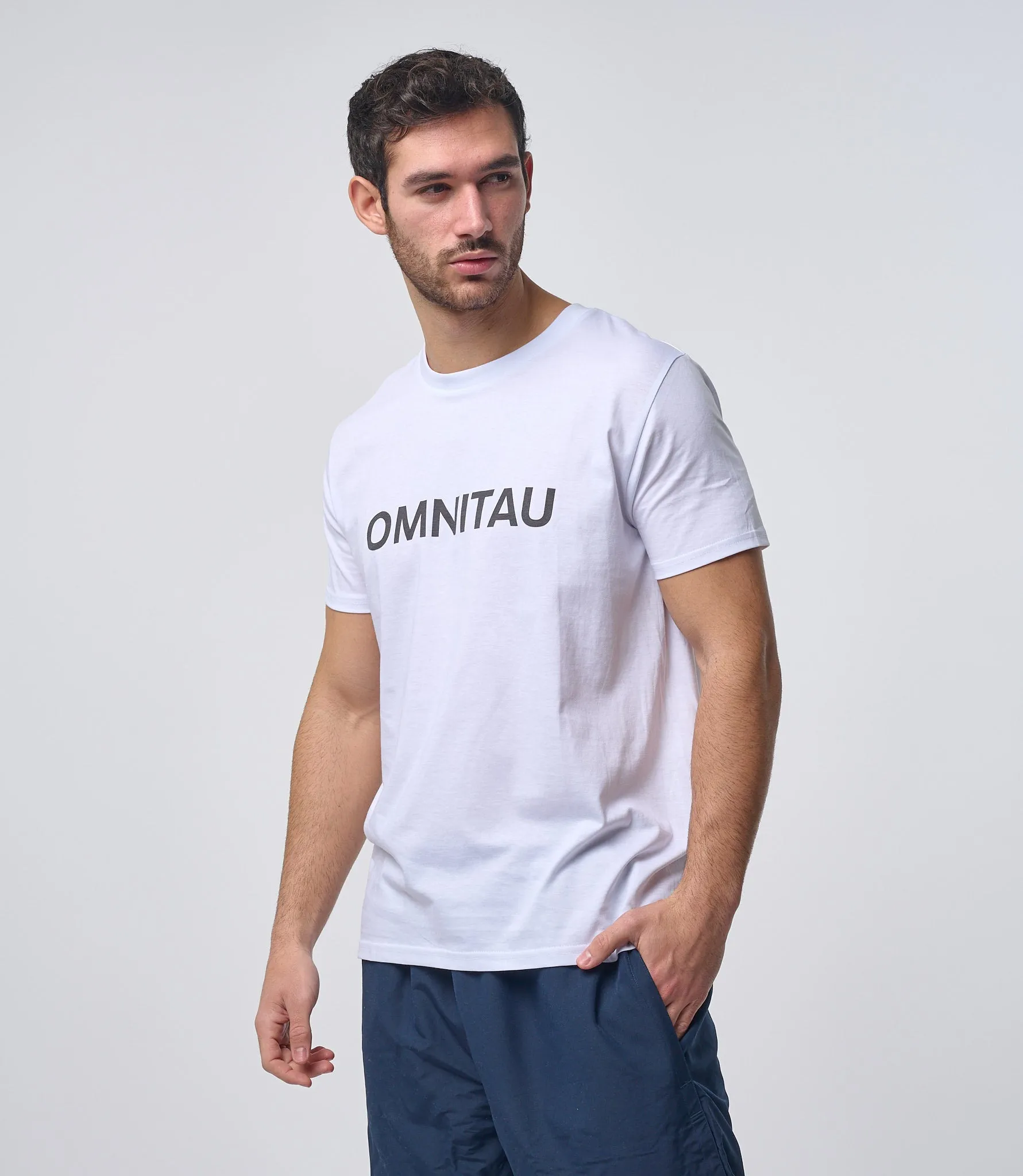 Omnitau Men's OmniX Organic Cotton Omni Crew Neck T-Shirt - White