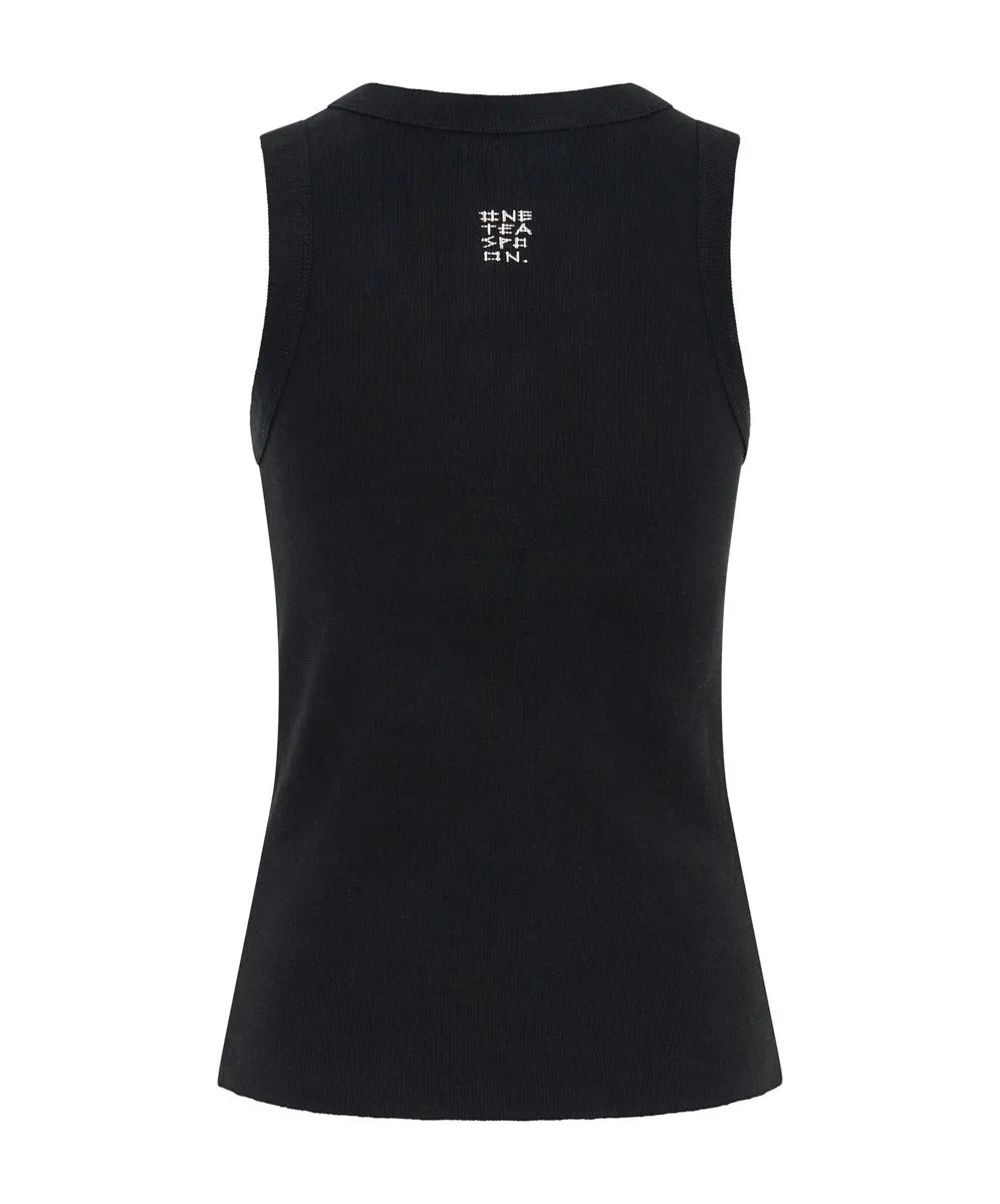 ONE TEASPOON Womens OTS Equipment Tank Black