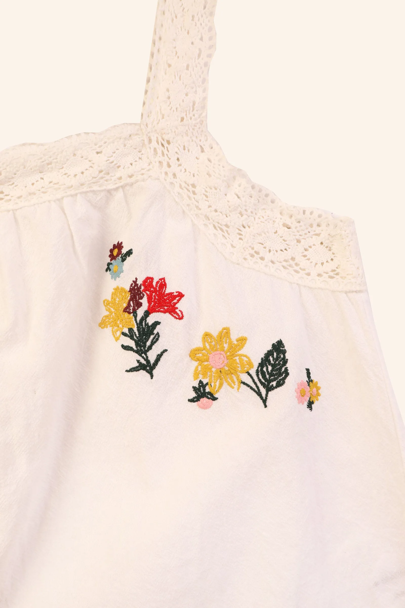 Phlox Top Multi Embroidery