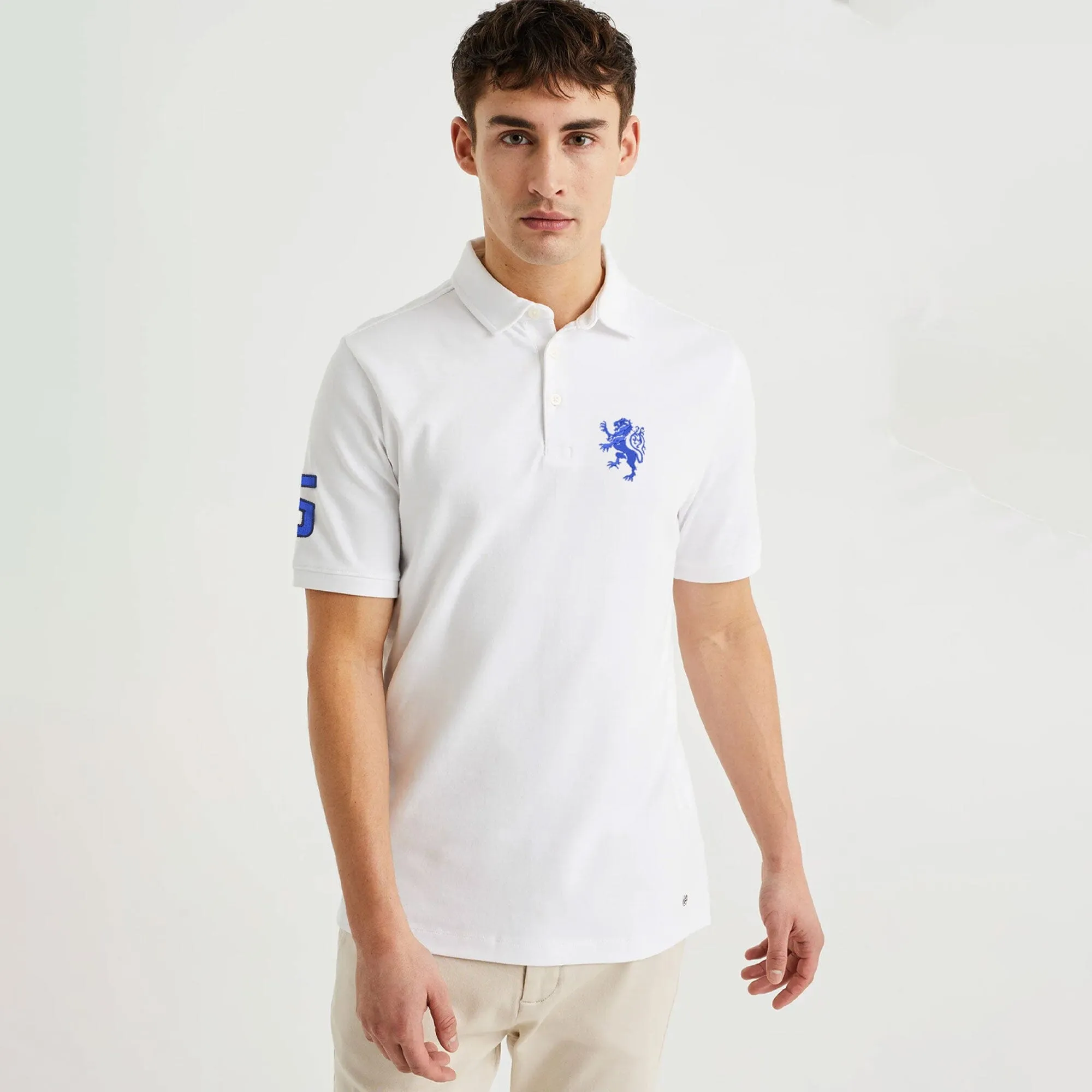 Polo Republica Men's Lion 5 & Polo Embroidered Short Sleeve Polo Shirt