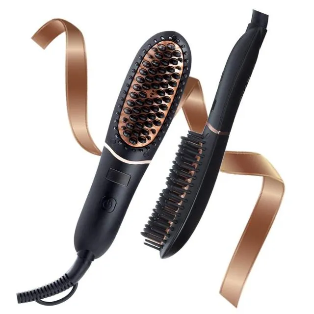 Professional Beard Brush and Hair Straightening Kit