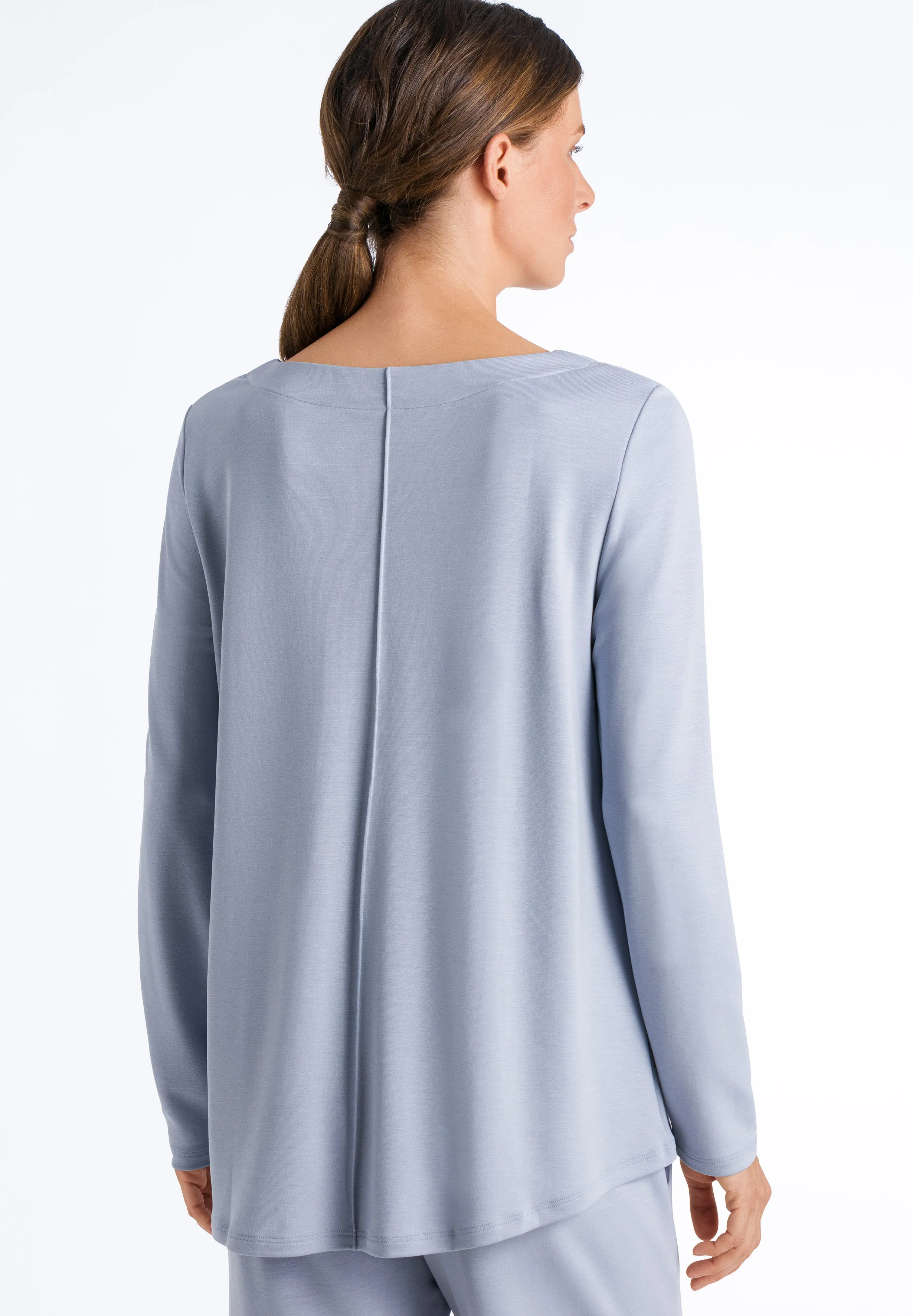 Pure Comfort Relaxed Round Neck Tencel Top | Cloud Dancer 78602-2148