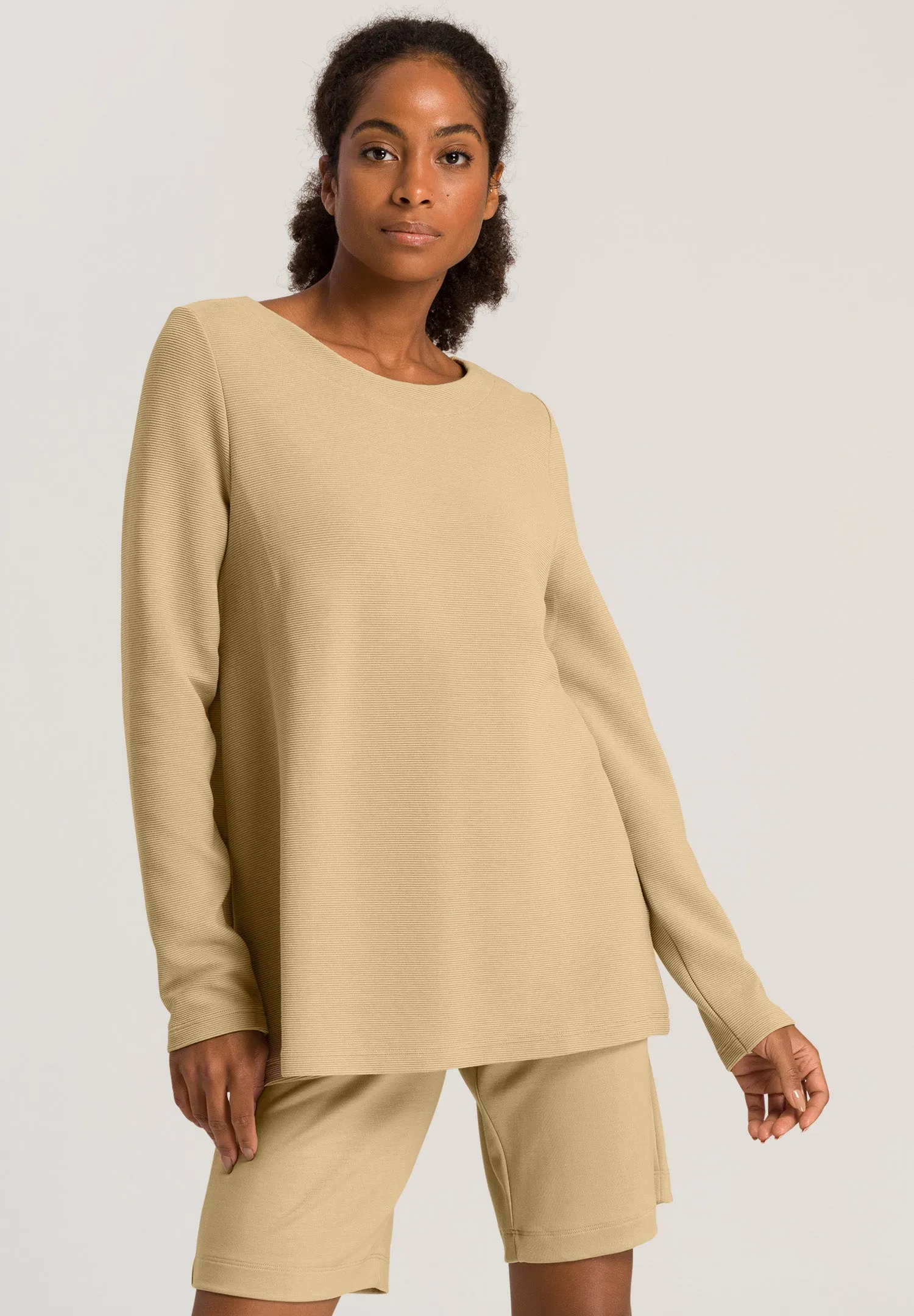 Pure Comfort Ribbed Knit Top | Clay 78654-2849