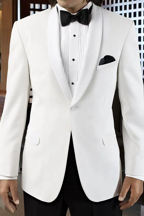 "Andrew" White Dinner Jacket (Separates)