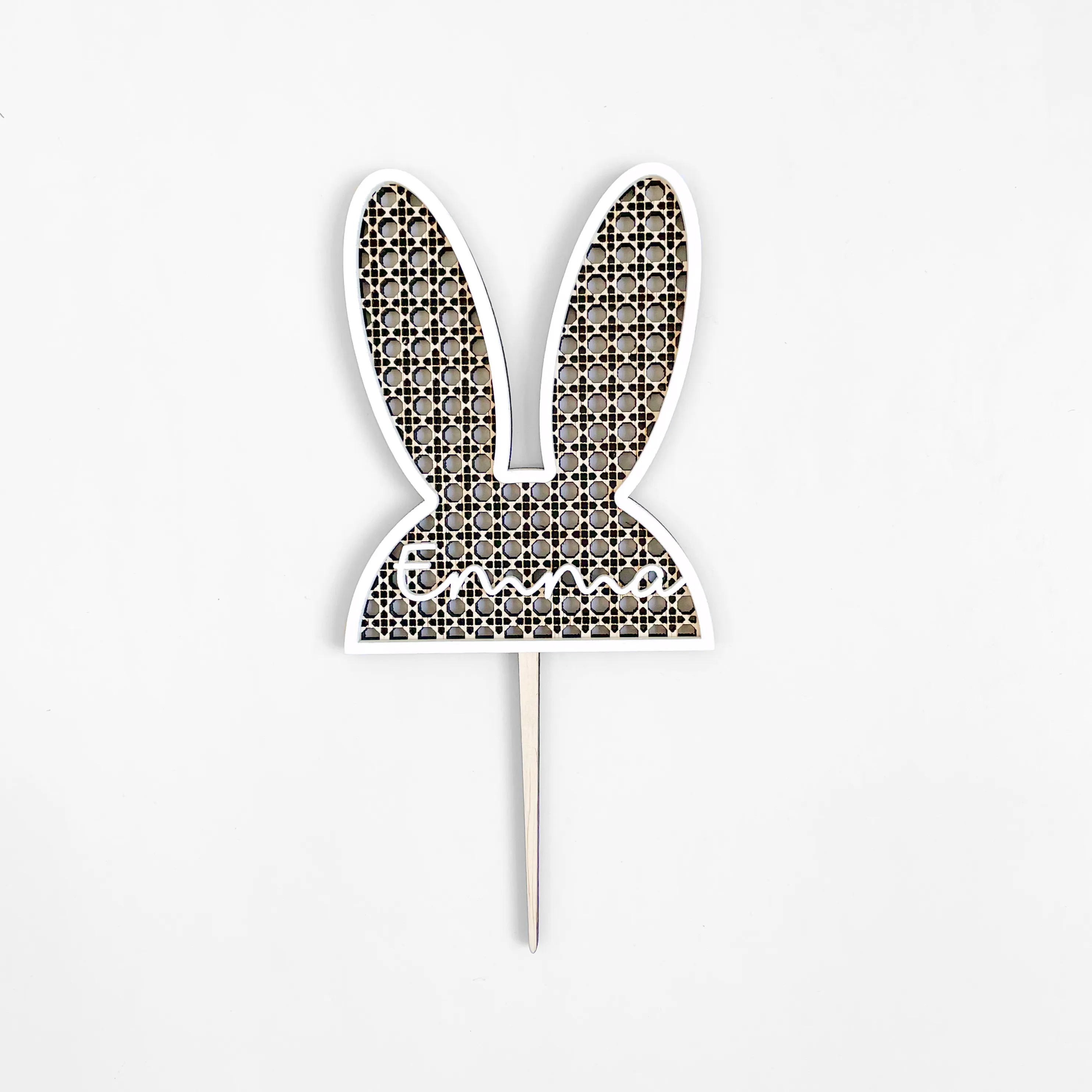 Rattan Bunny Cake Topper